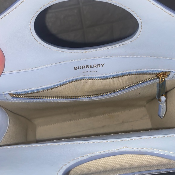 Burberry Mini Two-Tone Canvas and Leather Pocket Bag - Picture 10 of 16